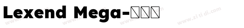Lexend Mega字体转换